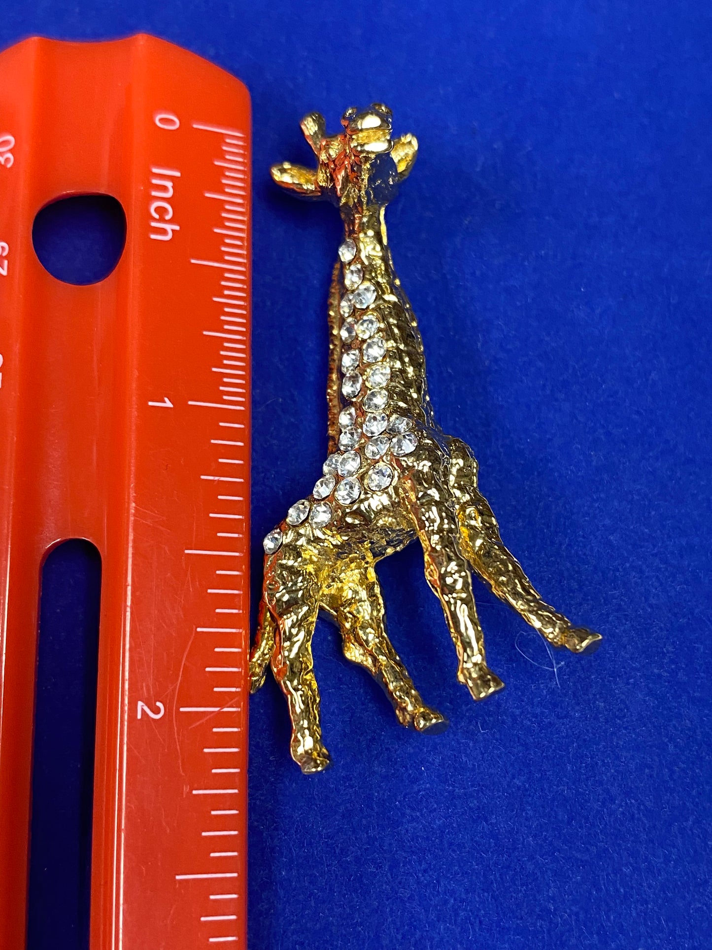 Giraffe Rhinestone Brooch