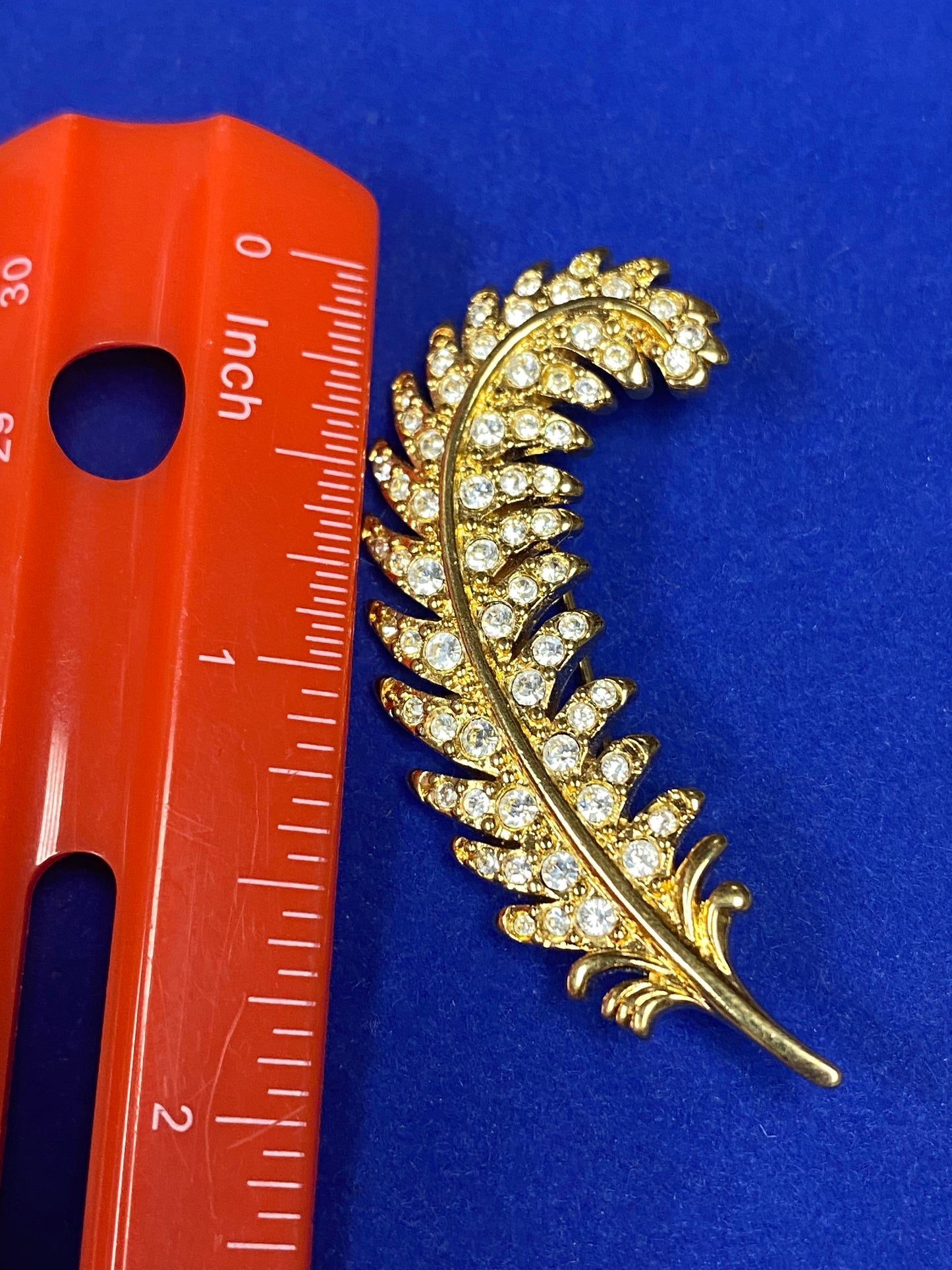 Vintage Swarovski Feather Brooch