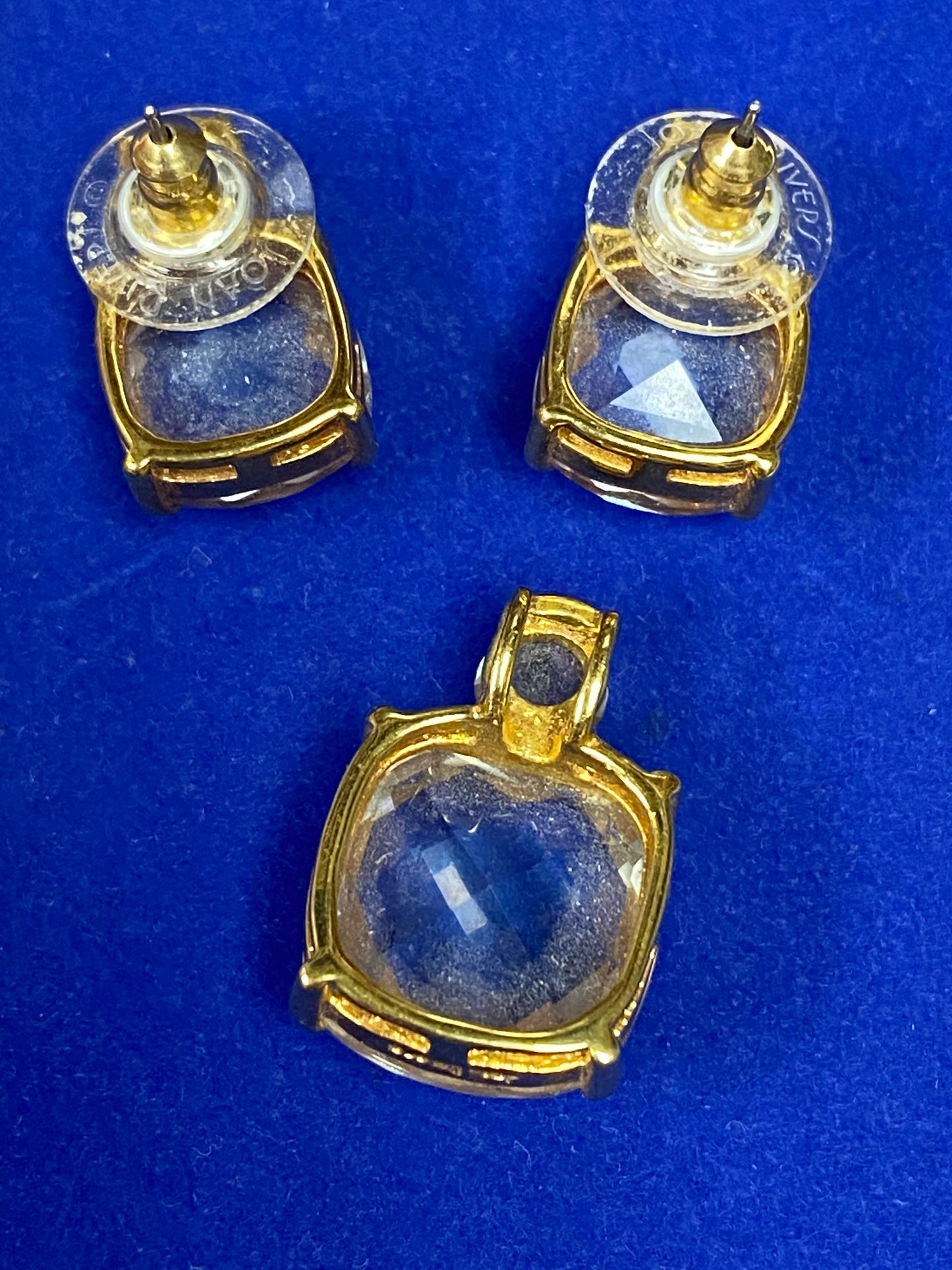 Vintage Joan Rivers Glass Jewelry Set