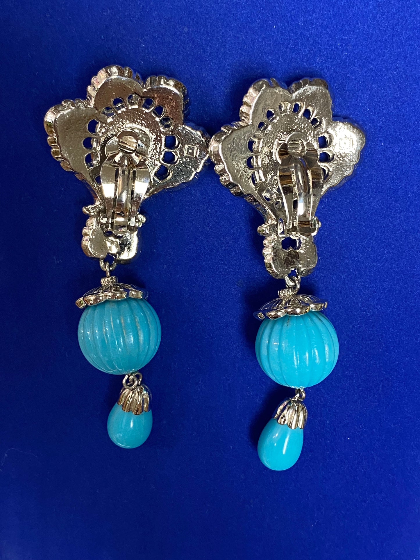 Vintage Jose Barrera For Avon Dangle Clip Ons