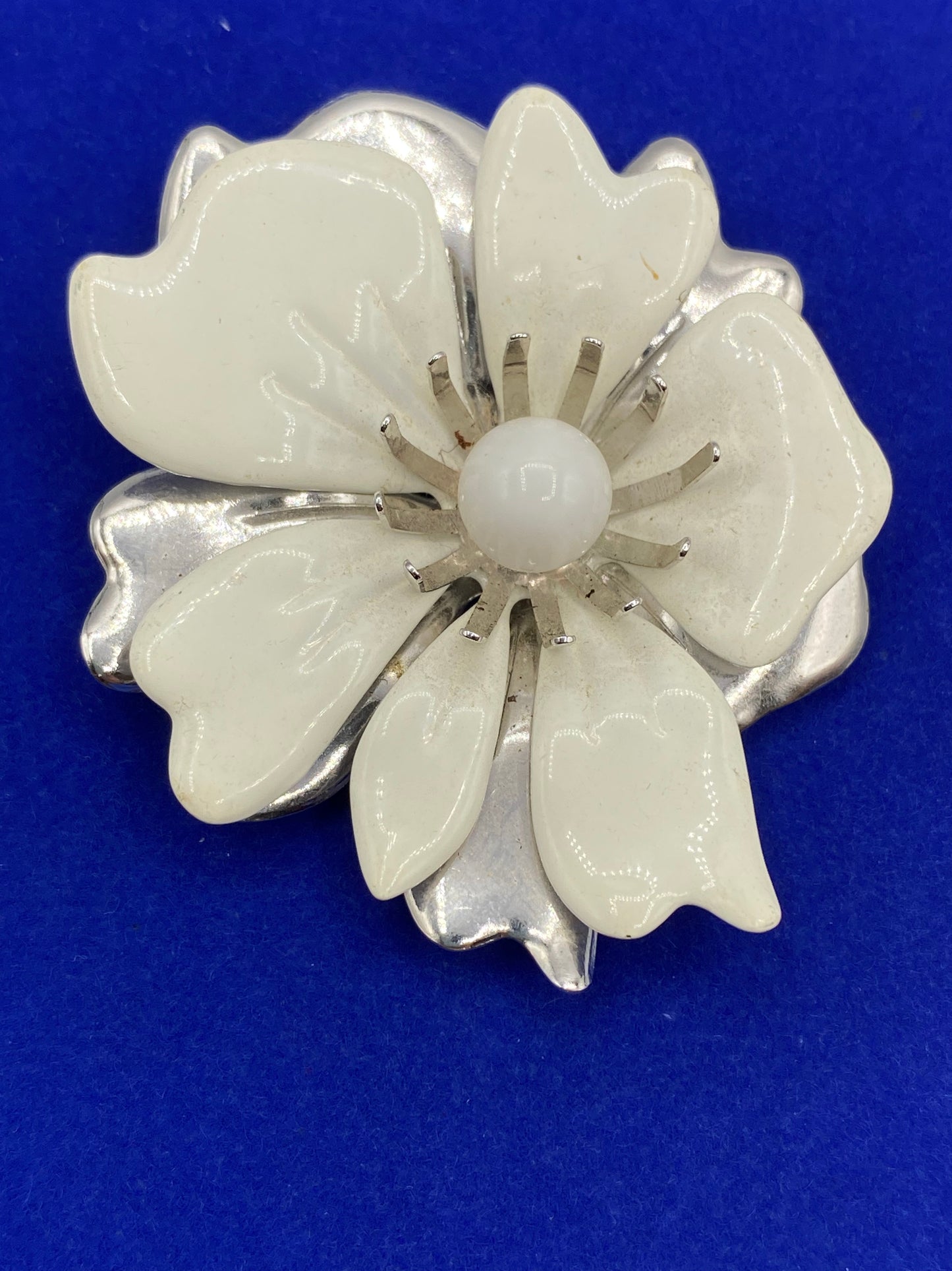 Vintage Sarah Coventry Enamel Flower Brooch