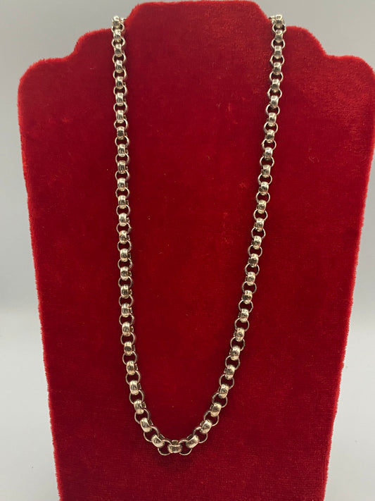 Sterling Silver Euro Bolt Chain