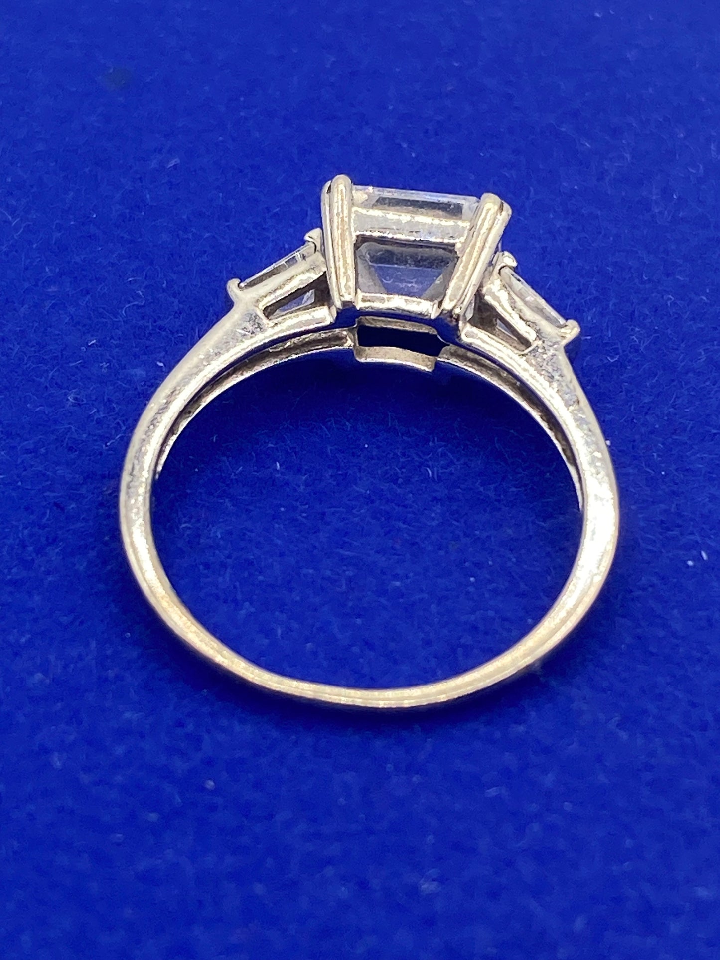Sterling Silver Square CZ Ring