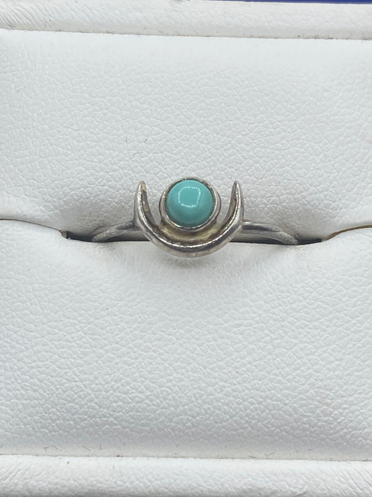 Pure Vida Sterling Silver Moon Ring