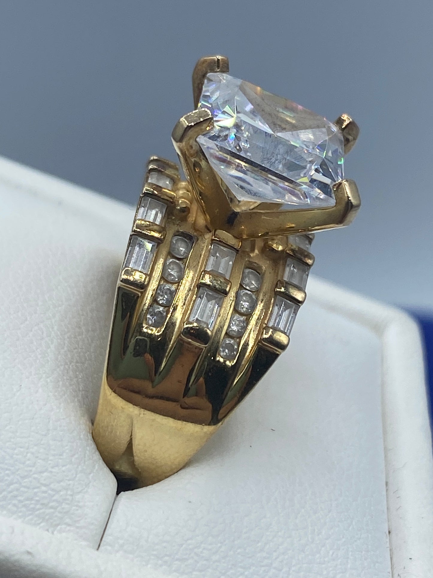 Ross Simmons CZ Vermeil Sterling Silver Ring