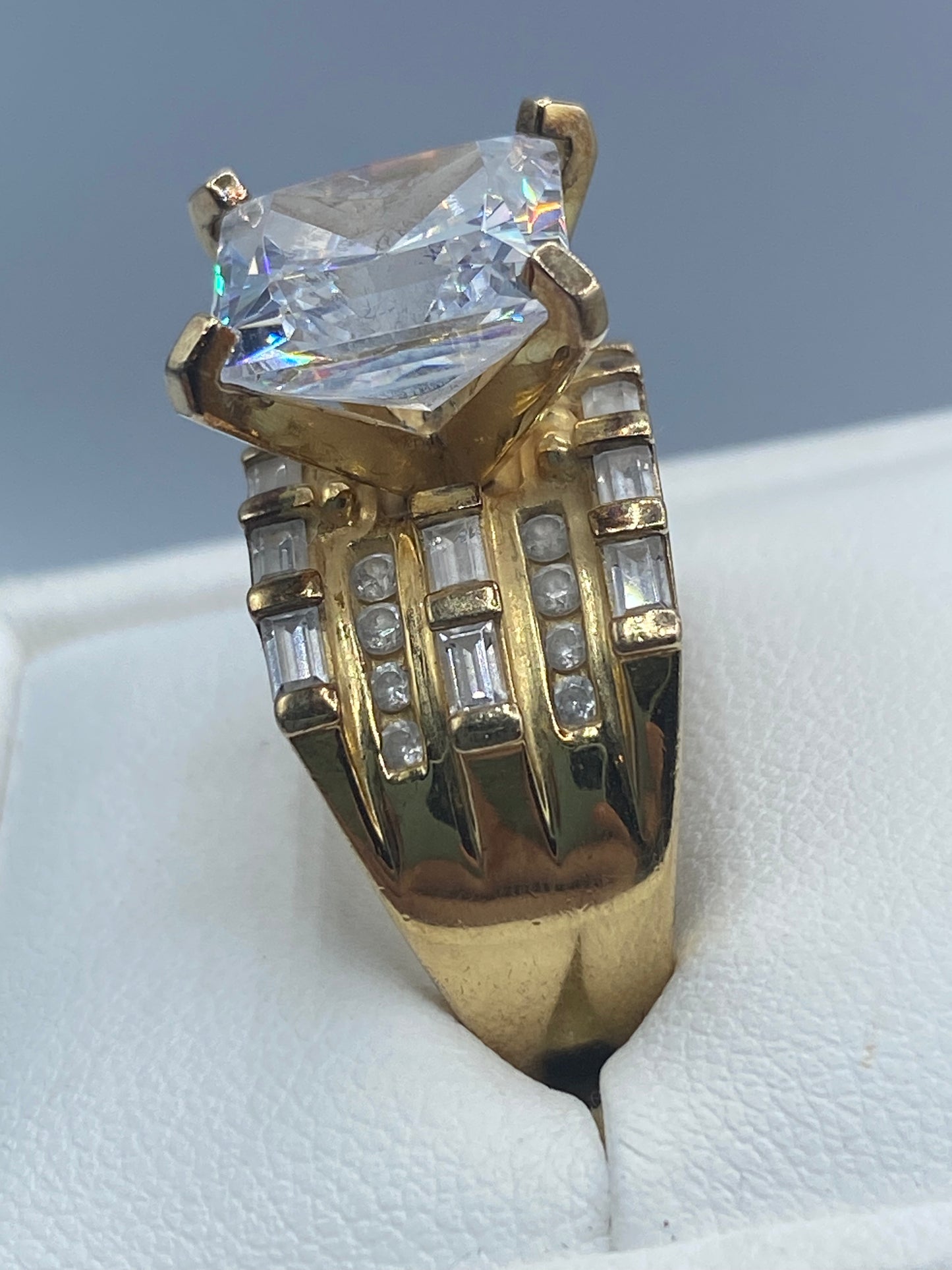Ross Simmons CZ Vermeil Sterling Silver Ring