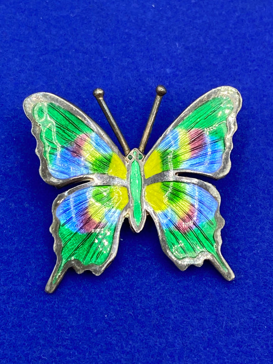 Vintage 980 Mexico Silver Butterfly Brooch