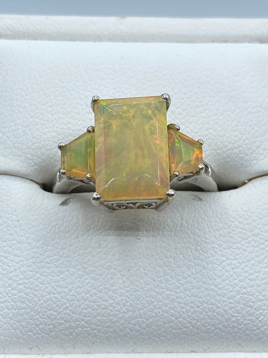 Sterling Silver Opal Ring