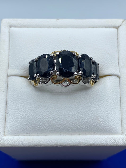 Sterling Silver Midnight Sapphire Ring