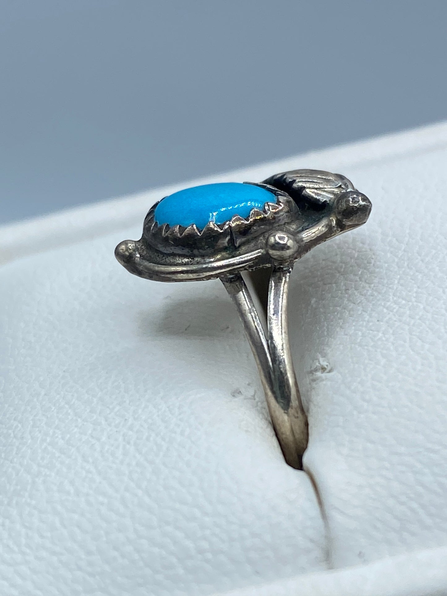 Vintage Sterling Silver Richard Begay Turquoise Ring
