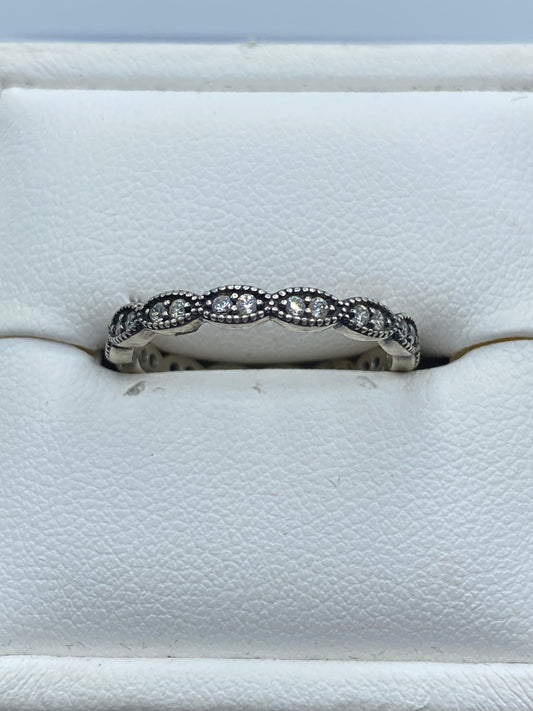 Sterling Silver Pandora CZ Ring