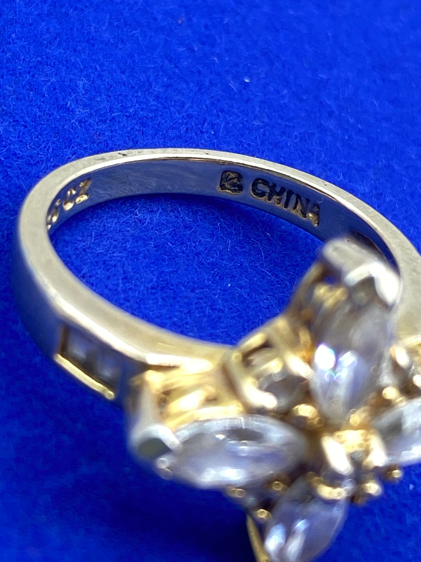 Sterling Silver Ross Simmons CZ Cross Ring