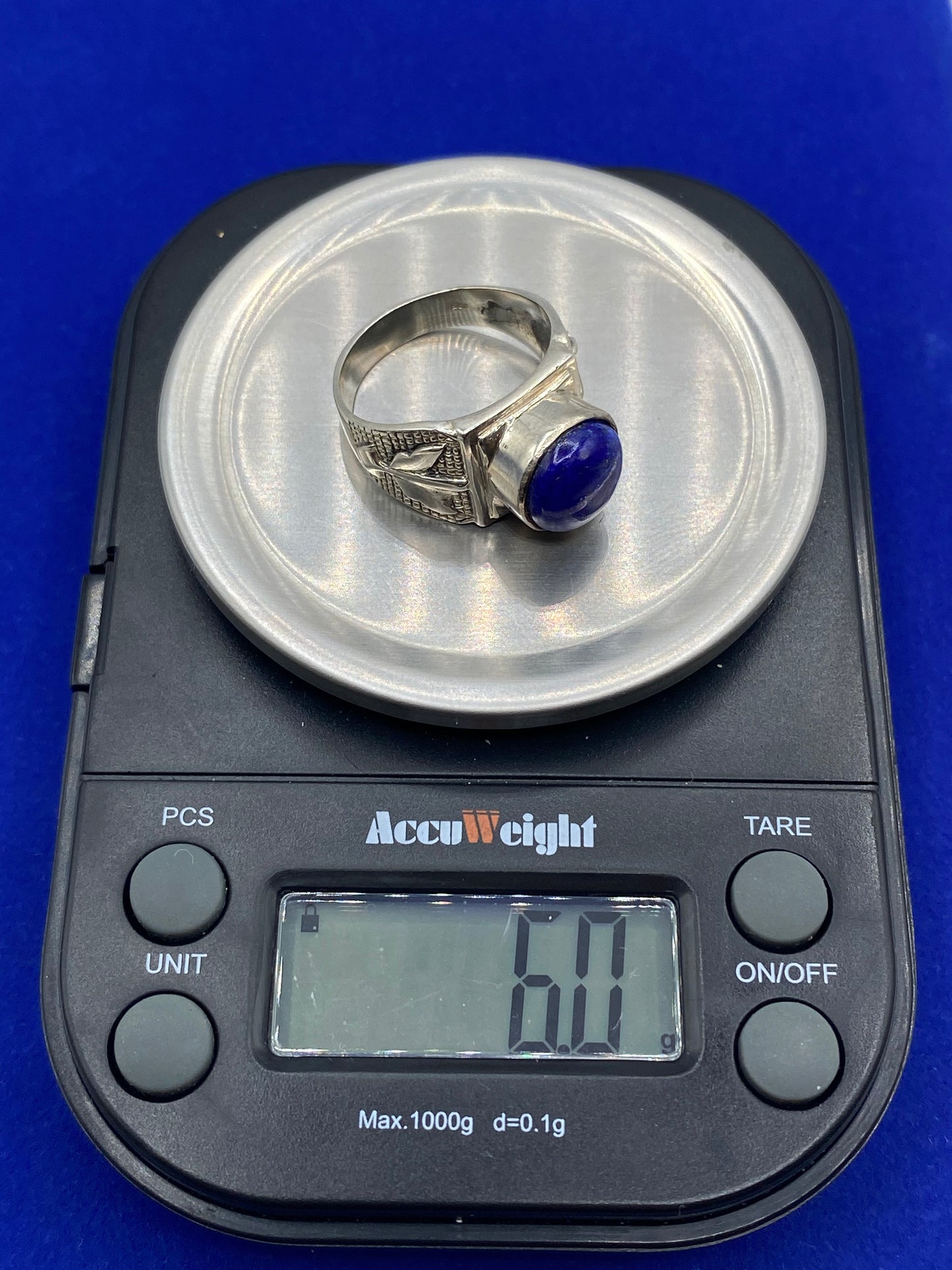 Sterling Silver Lapis Ring