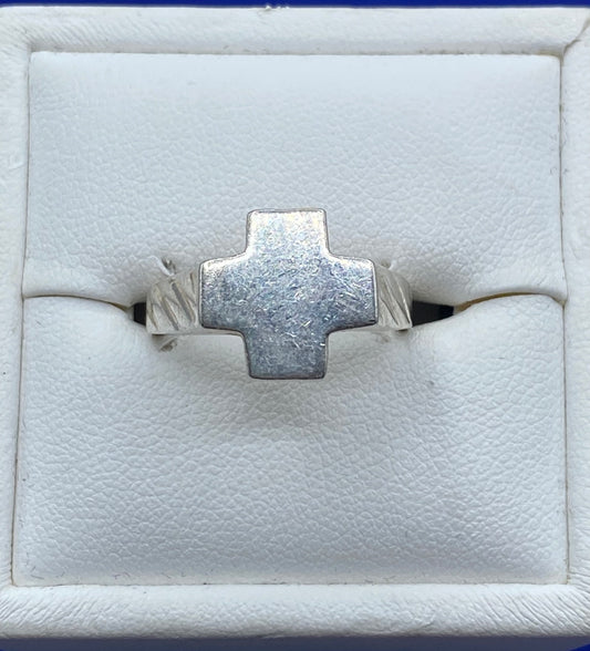 Sterling Silver Cross Ring