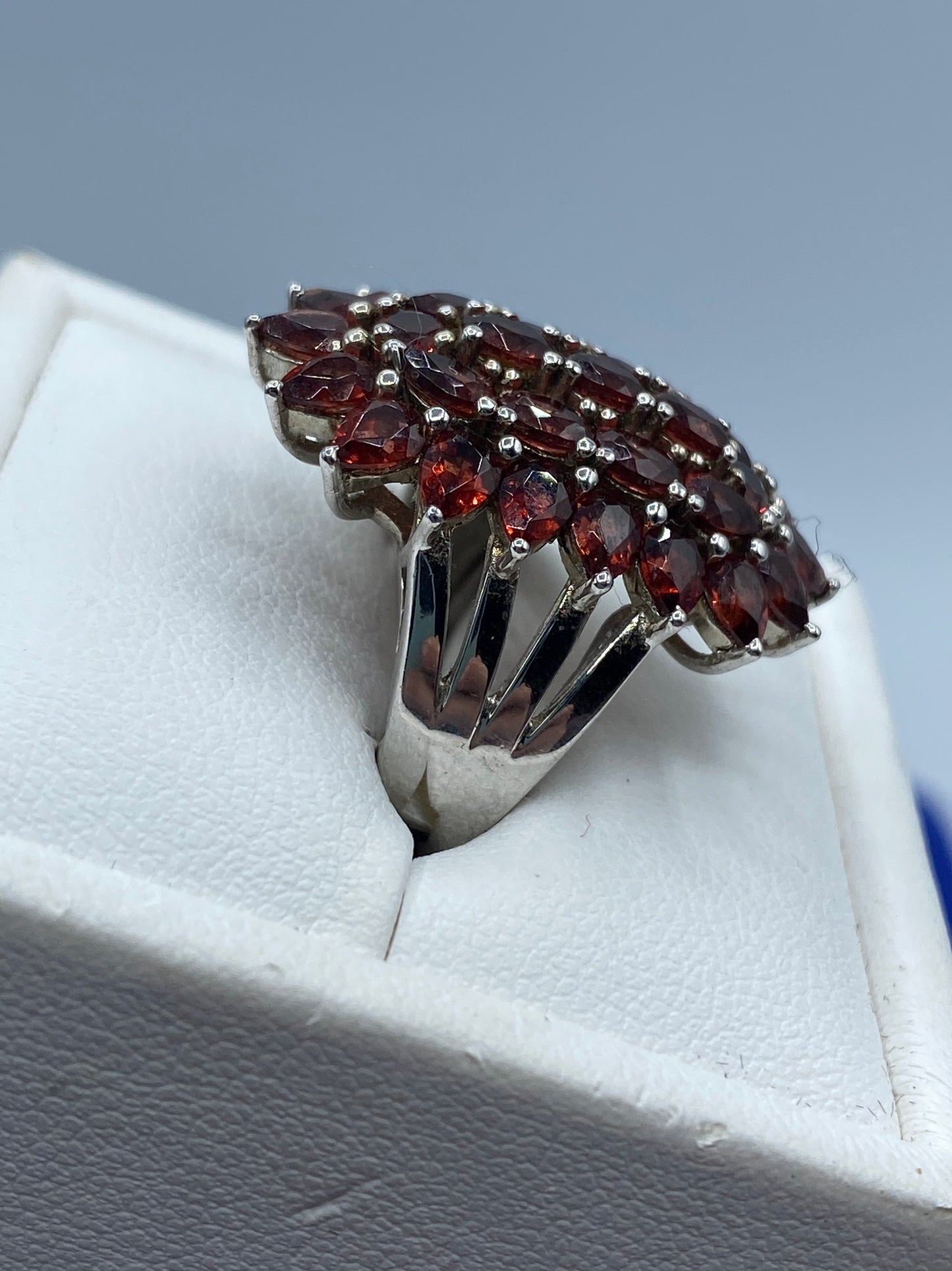 Sterling Silver Garnet Ring