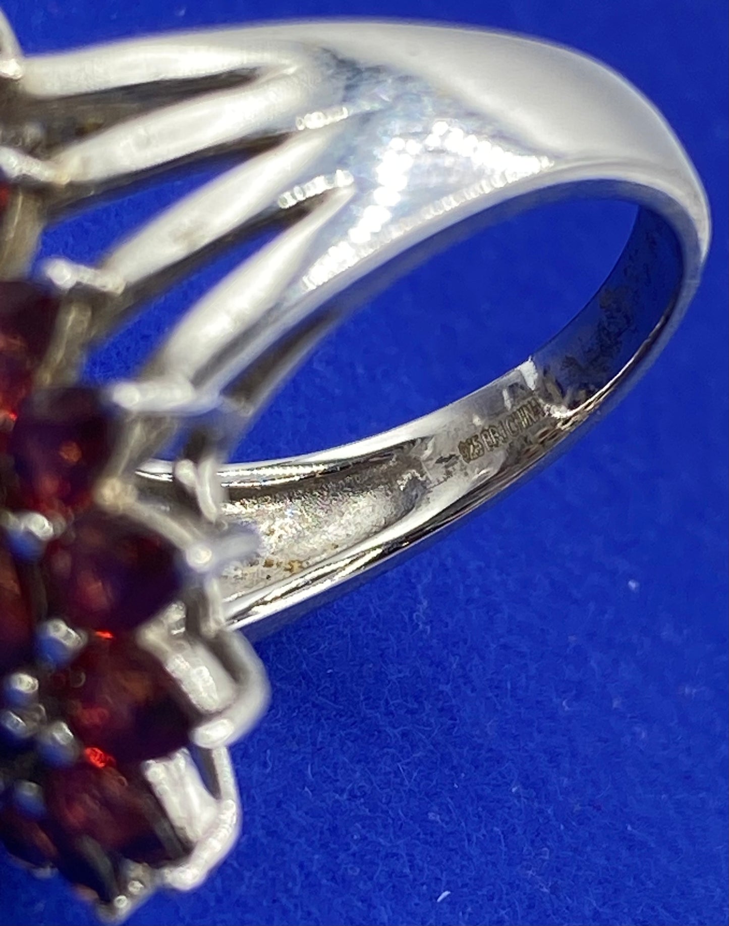 Sterling Silver Garnet Ring