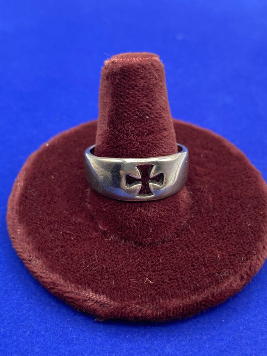 Sterling Silver Cross Ring