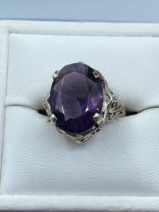 Sterling Silver Deco Style Ring