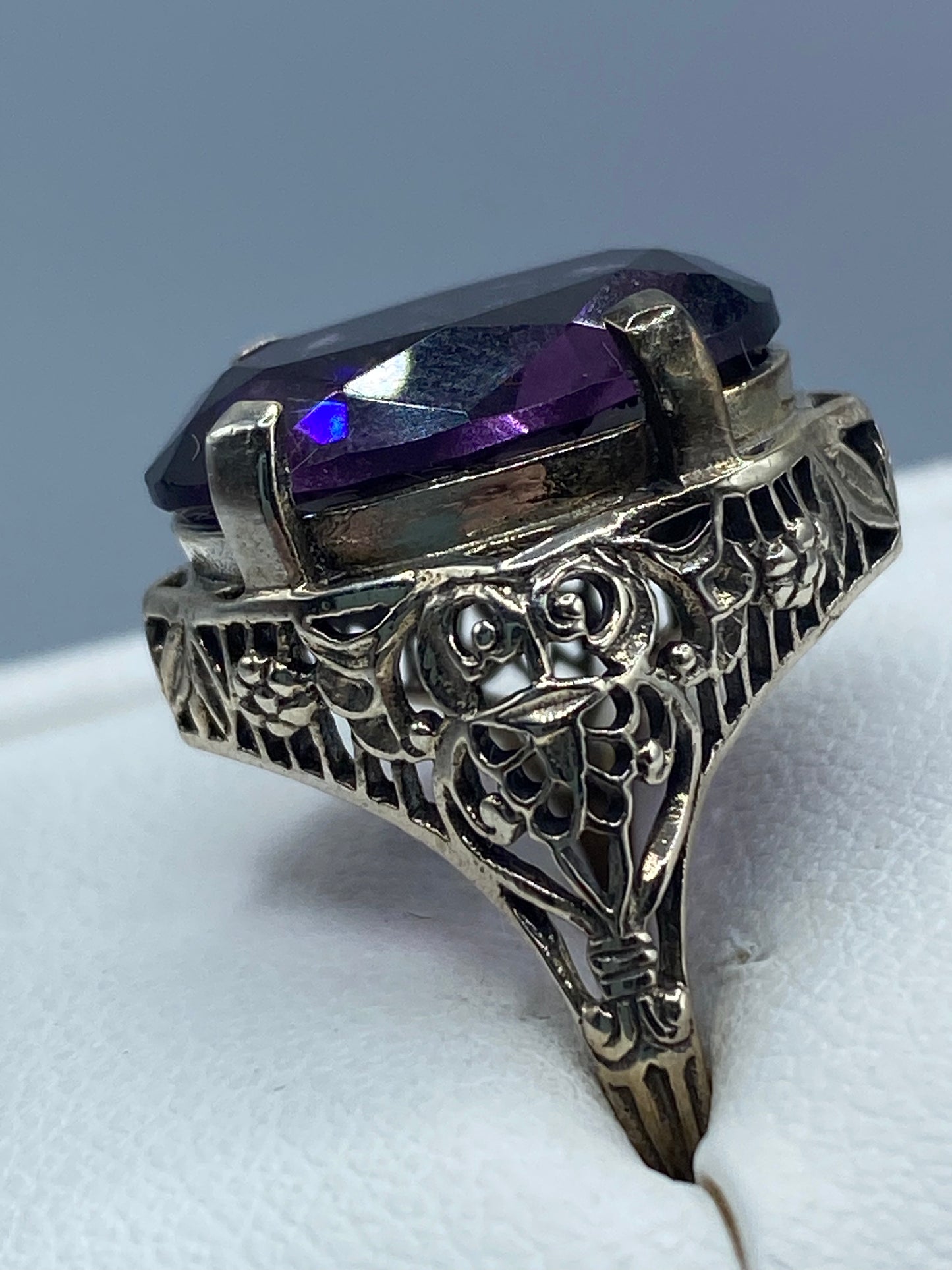 Sterling Silver Deco Style Ring