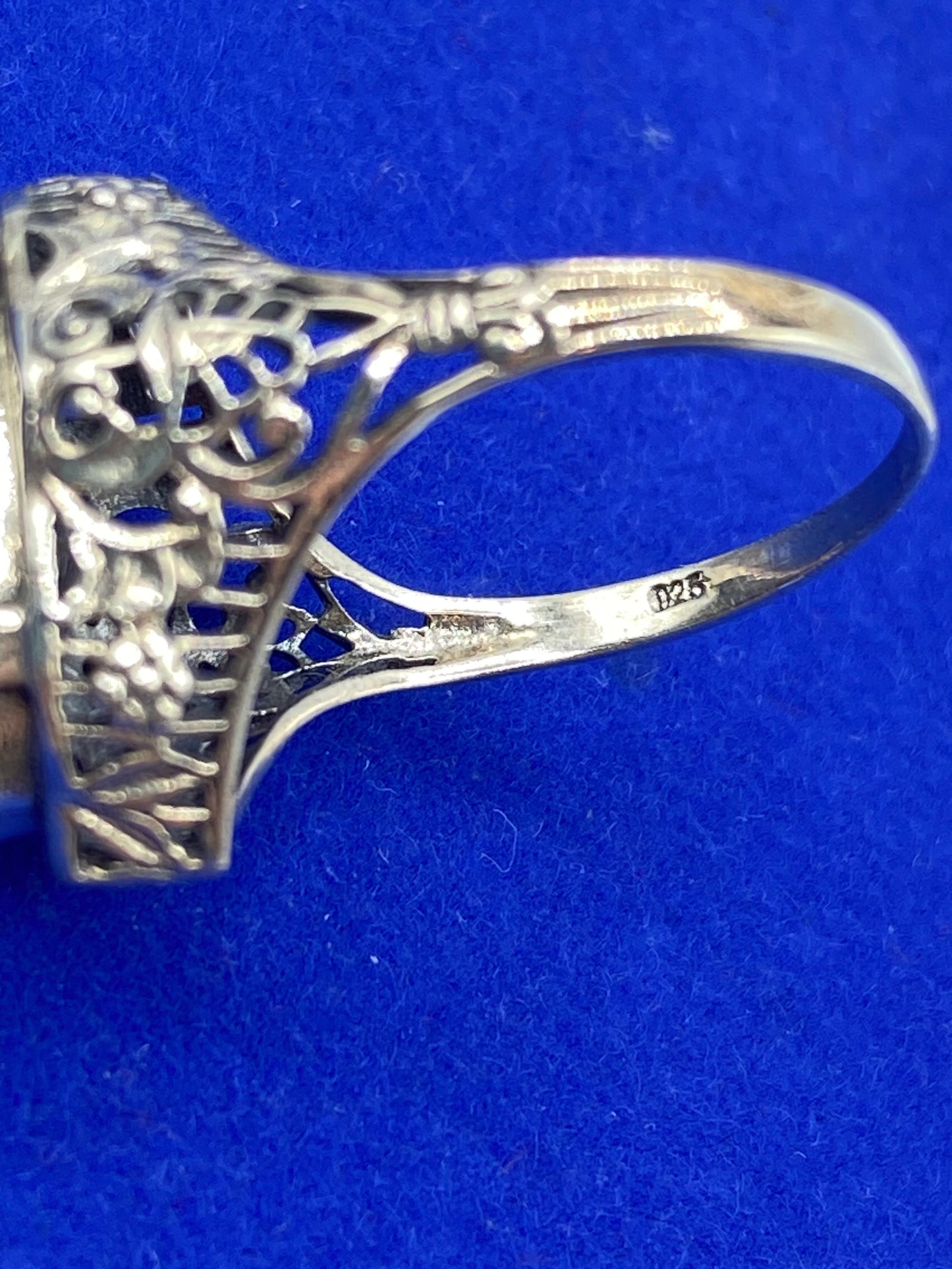 Sterling Silver Deco Style Ring