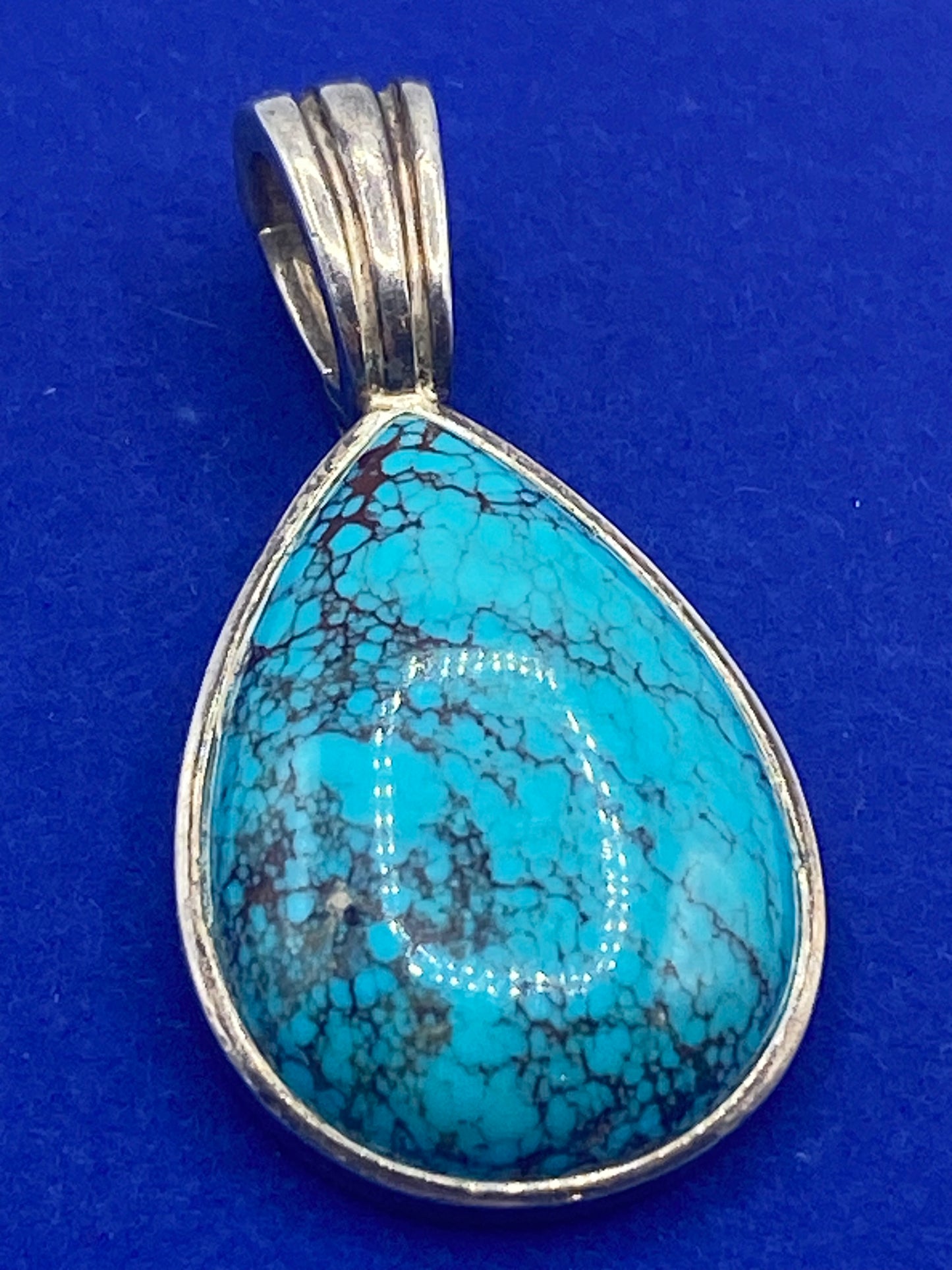 Whitney Kelly Sterling Silver Teardrop Turquoise Pendant