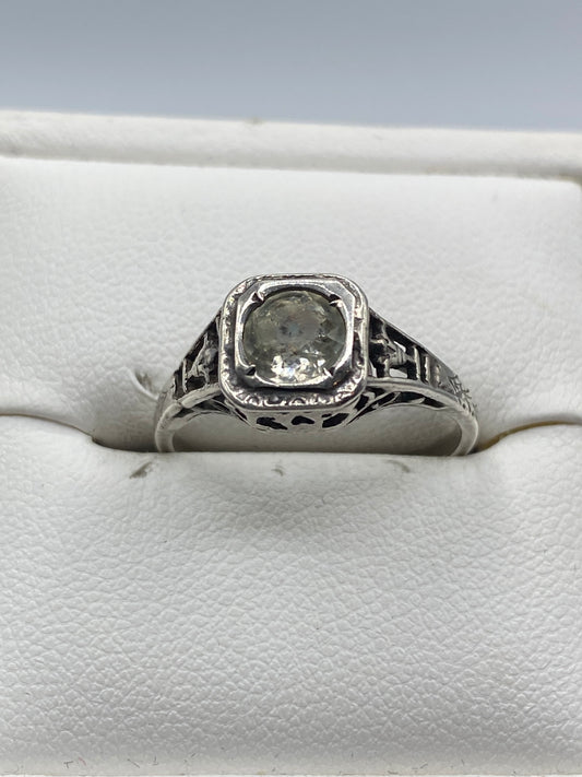 Vintage Sterling Silver Art Deco Ring