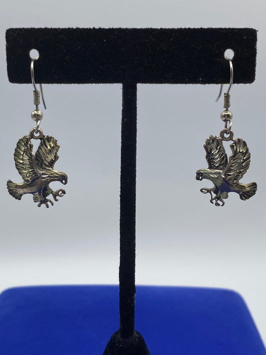 Sterling Silver Eagle Earrings
