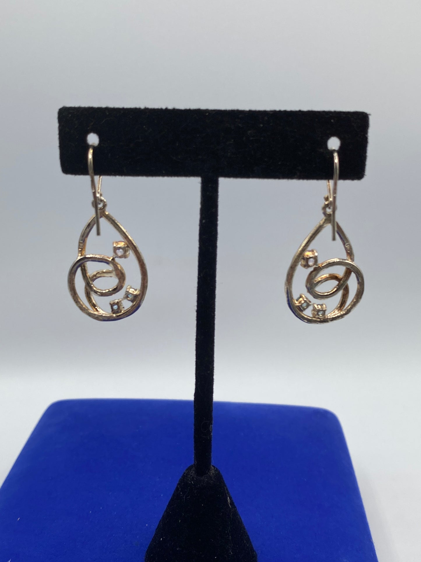 Sterling Silver Amethyst & Topaz Earrings
