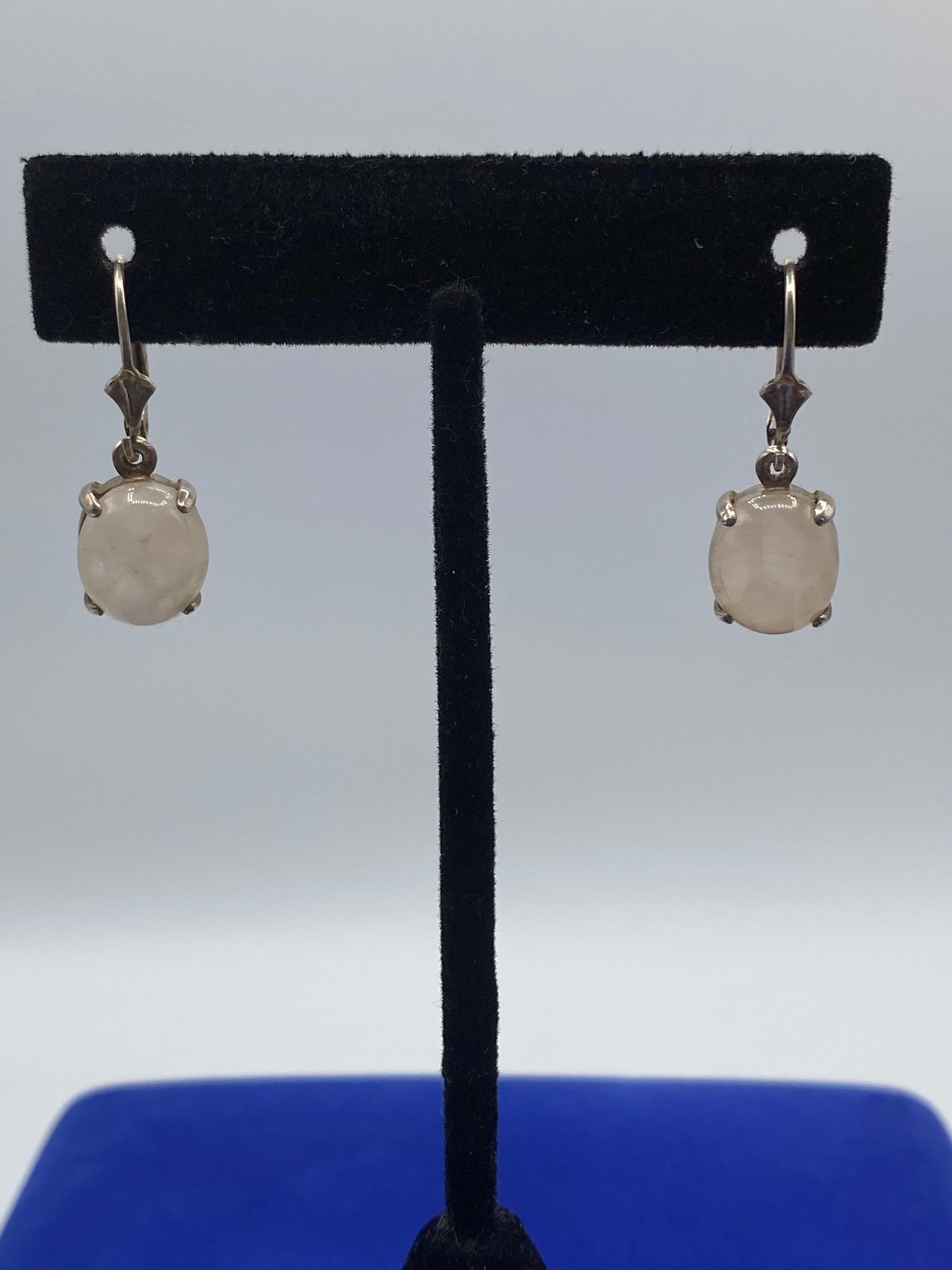 Sterling Silver Rose Quartz Earrings