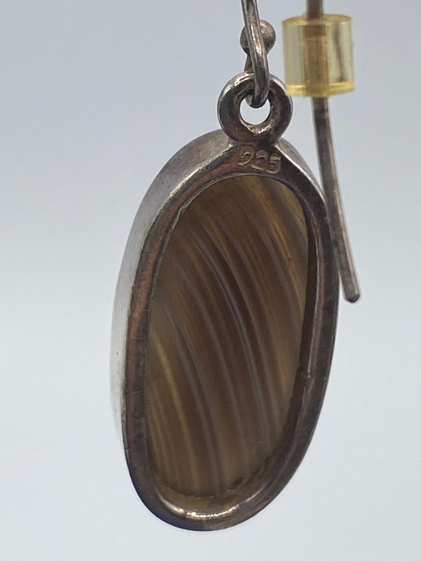 Sterling Silver Agate Earrings