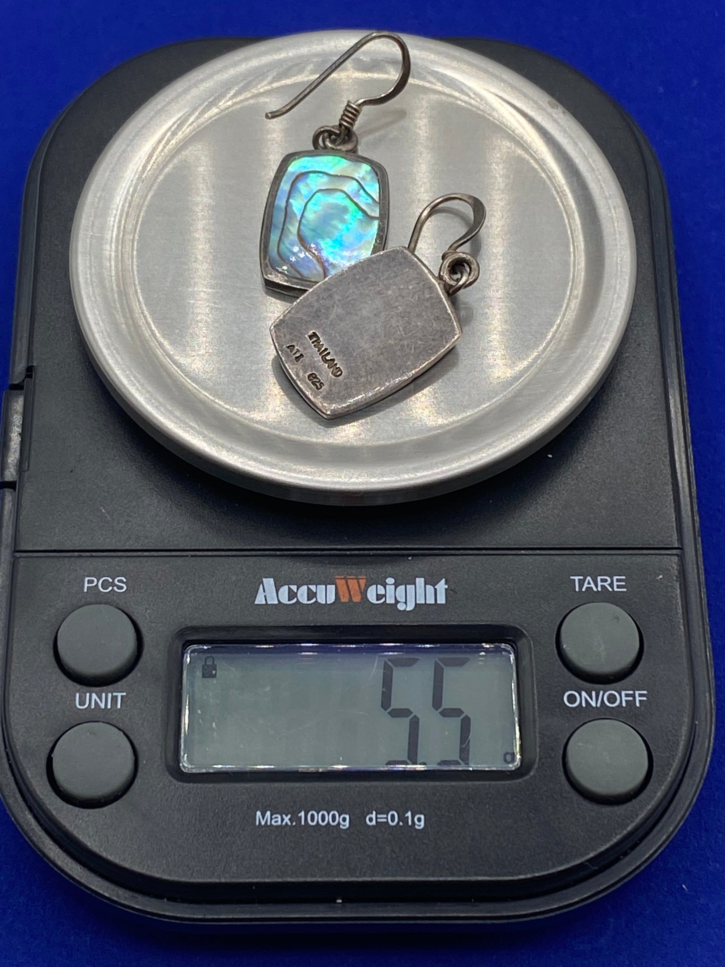 Sterling Silver Abalone Earrings