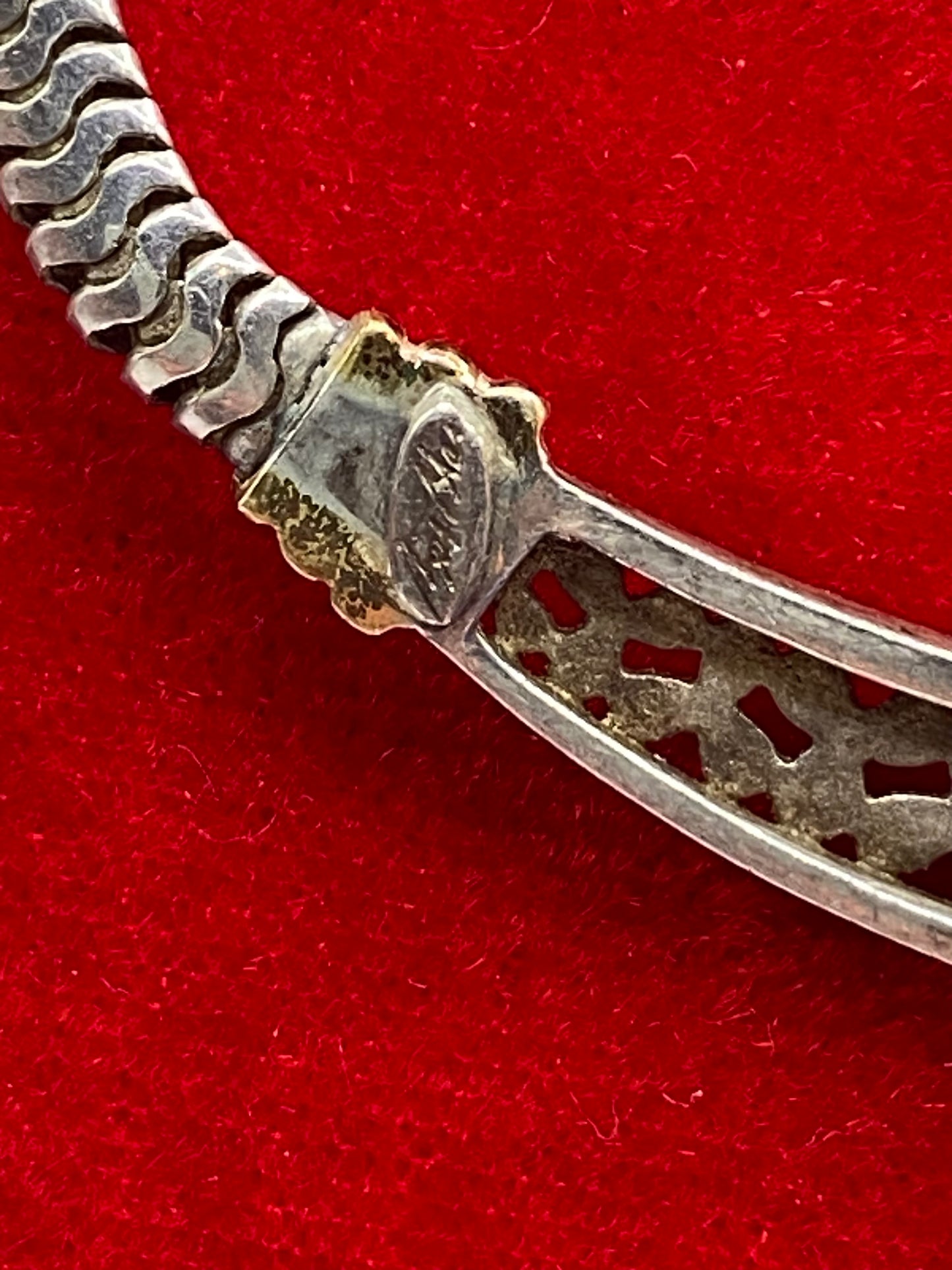Vintage Sterling Silver & 18K Bill Blass Necklace